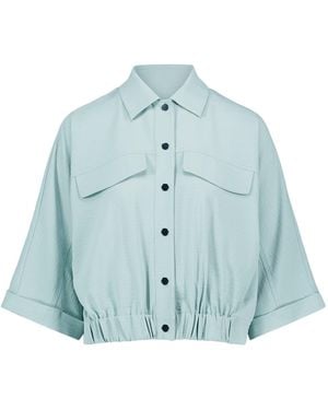 Zero Casual-Blazer Mit 3/4 Arm - Blau