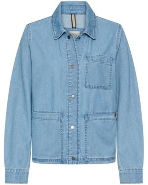 Camel Active Indoor Blazer Mit Bomberkragen - Blau