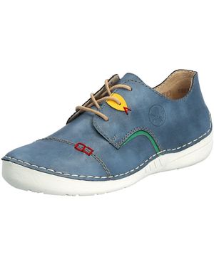 Rieker Sneaker Im Sportslook, Freizeitschuh, Halbschuh, Schnürschuh - Blau