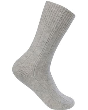 CASH-MERE.CH Kaschmir Socken - Grau