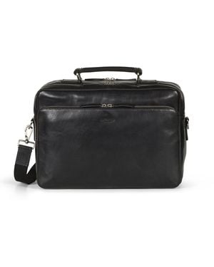 Howard London Laptoptasche Briefcase Bag Damien - Schwarz