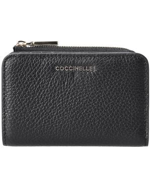 Coccinelle Portemonnaie Metallic Soft - Schwarz