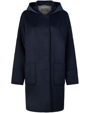 White Label Wollmantel - Blau