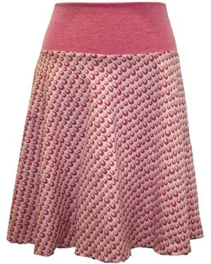 dunkle design Rock Skirt "Glitter Dots" - Rot
