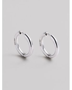 REYTEL Ohrringe The Hoop M - Mettallic