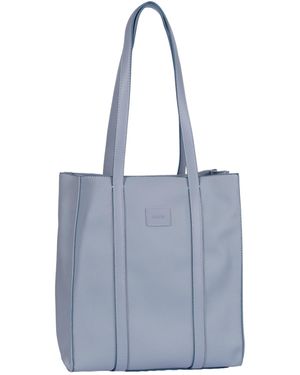 Gabor Shopper Elfie, aus fein genarbtem, glattem Kunstleder und mit einem Logo Rubber Patch - Blau