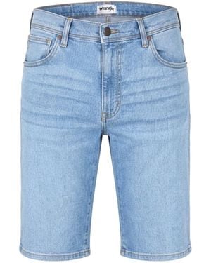 Wrangler Jeans Colton Shorts Slate Shade - Blau