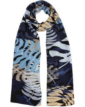 Samaya Leichter Breitschal Ansson, Mit Floralem Print - Blau