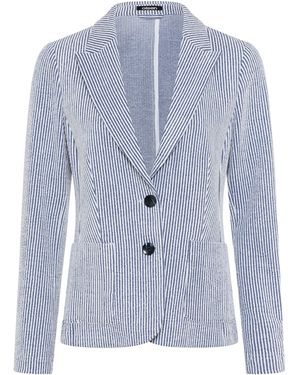 Olsen Blazer Schmal Geschnitten - Blau
