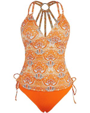 CUPSHE Tankini Caa12D4C083Kk - Orange