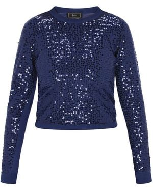 faina Pullover Festive - Blau