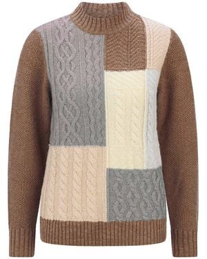 Goldner Pullover - Mehrfarbig