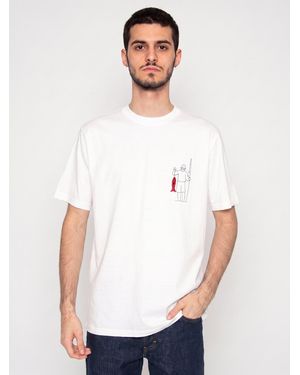 Thinking Mu Shirt Fisherman Zach Tee - Weiß