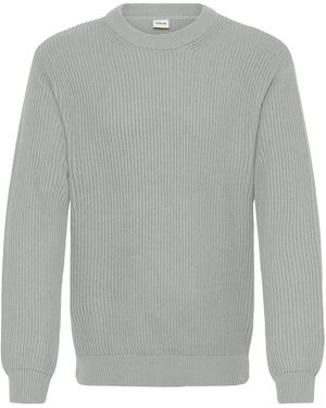 Solid Strickpullover Sdgia - Grau