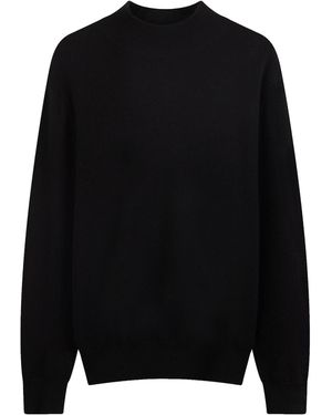Gobi Cashmere Pullover Timeless Mock Neck Cashmere Sweater - Schwarz