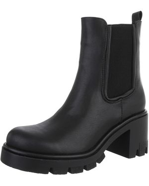 Ital-Design Stiefelette - Schwarz