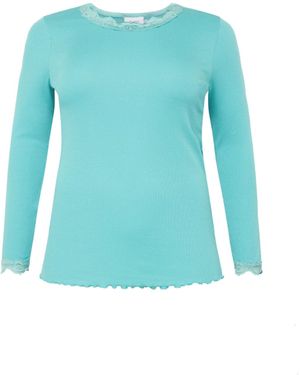 Fransa Curve Shirt - Blau