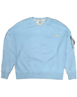 Alpha Industries Sweatshirt Organics Os - Blau