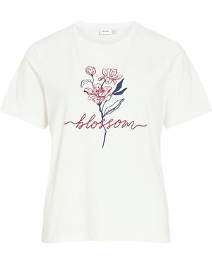 Vila T-Shirt Vivora - Weiß