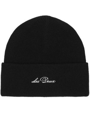 Les Deux Mütze Signature - Schwarz