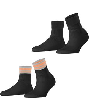 Esprit Socken Retro Glitter 2-Pack - Schwarz
