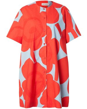 Marimekko Kleid Taitavuus Unikko - Rot