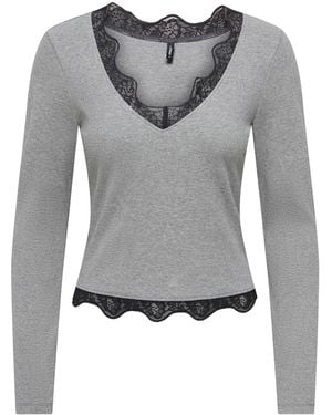 ONLY Shirt Onlfenja - Grau