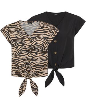 Laura Scott Bluse - Schwarz