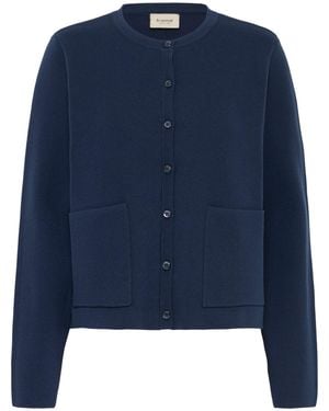 Fransa Strickjacke Frita - Blau