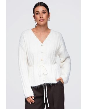 Ombre Pullover - Weiß