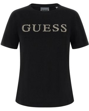 Guess T-Shirt Octavia - Schwarz