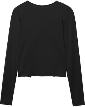 Pull&Bear Shirt - Schwarz