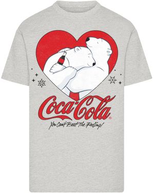 F4NT4STIC Shirt Coca Cola Hugging Bears - Grau