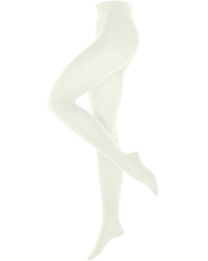 Burlington Strumpfhose Rib Couture - Weiß