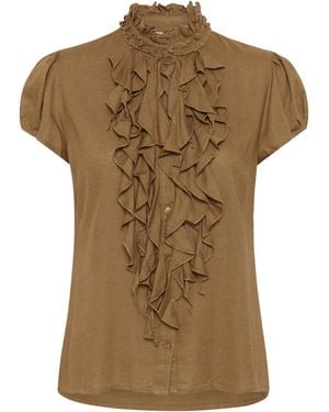 Saint Tropez Bluse Ellisz - Braun