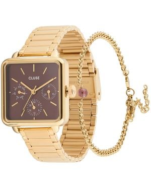 Cluse Set: Uhr Und Armband La Ttragone - Mettallic