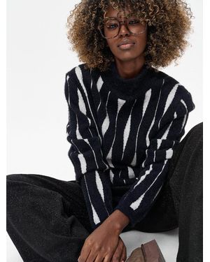 Blue Shadow Pullover - Schwarz