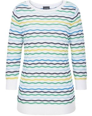 Goldner Pullover - Blau