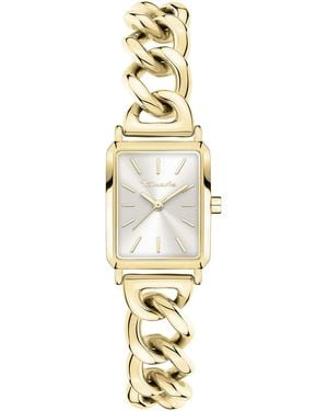 Tamaris Quarzuhr Chain Watch TT-0172-MQ, Armbanduhr, uhr, Edelstahlarmband, analog - Mettallic
