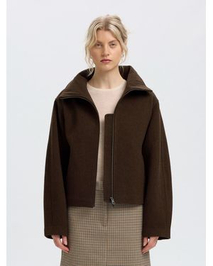 SELECTED Jacke Slwgia - Braun