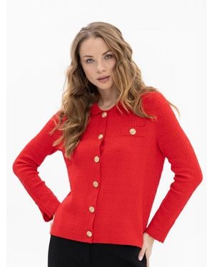 Passioni Strickjacke - Rot
