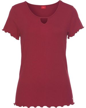 S.oliver Schlafshirt - Rot