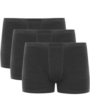 ZUBEK Boxershorts Merino Wool Boxer Briefs (Trunks) 3 Pack - Schwarz