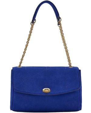 Mango Schultertasche Montes - Blau