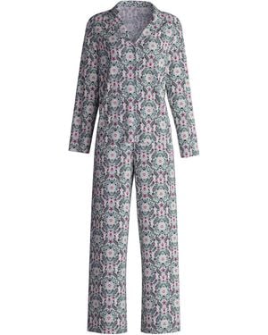 CALIDA Pyjama Spring Flower Dreams - Grau