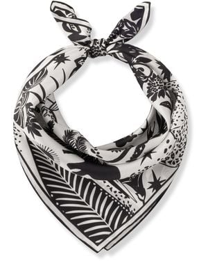 Codello Nickituch Mit Dschungel-Motiven - Schwarz