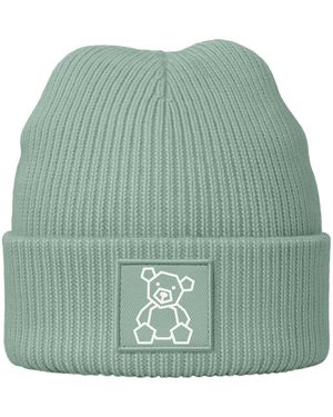 Neverless Mütze Teddy Polygon - Grün