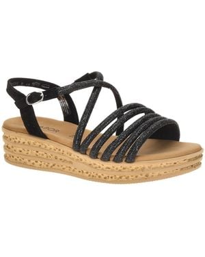 Gabor Sandale Fashion Plateau Sandalen Strass 84.555.87 - Schwarz