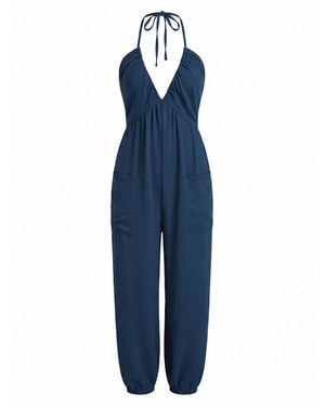CUPSHE Jumpsuit Sleeveless - Blau