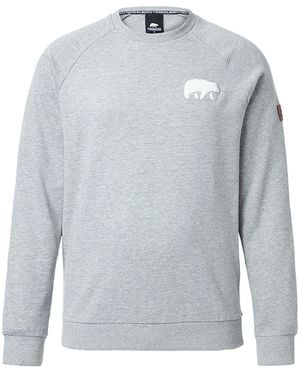 Forsberg Sweatshirt Mit Frottee Logo - Grau